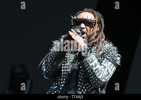 Florenz, 13. Juni, Skindred führt Live@Firenze Felsen, Ippodromo del Visarno, Firenze. Copyright Davide Merli | Alamy Stockfoto