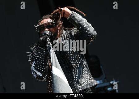 Florenz, 13. Juni, Skindred führt Live@Firenze Felsen, Ippodromo del Visarno, Firenze. Copyright Davide Merli | Alamy Stockfoto