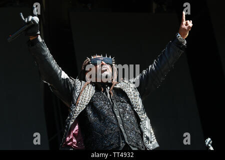 Florenz, 13. Juni, Skindred führt Live@Firenze Felsen, Ippodromo del Visarno, Firenze. Copyright Davide Merli | Alamy Stockfoto