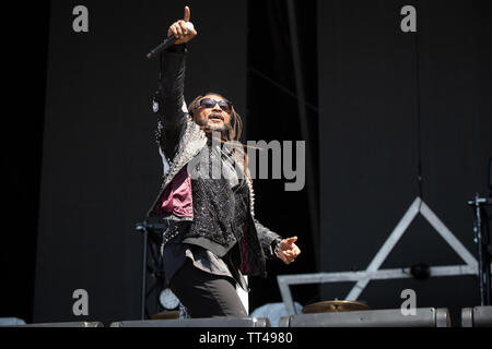 Florenz, 13. Juni, Skindred führt Live@Firenze Felsen, Ippodromo del Visarno, Firenze. Copyright Davide Merli | Alamy Stockfoto