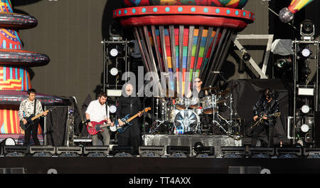 Florenz, 13. Juni. Die Smashing Pumpkins führt Live@Firenze Felsen 2019, Ippodromo del Visarno, Firenze. Copyright Davide Merli | Alamy Stockfoto