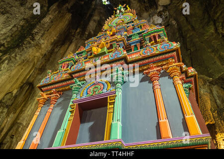 Batu Höhlen - Hindutempel in Kuala Lumpur, Malaysia Stockfoto
