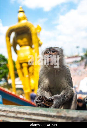 Batu Höhlen - Hindutempel in Kuala Lumpur, Malaysia Stockfoto