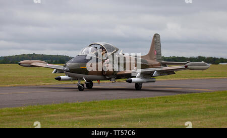 British Aircraft Corporation 167 Strikemaster in Duxford Flugplatz, Cambridgeshire Rollens Stockfoto