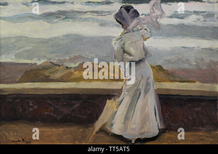 Joaquin Sorolla y Bastida (1863-1923). Spanischer Maler. Abbildung in Weiß, Biarritz, 1906. Sorolla Museum. Madrid. Spanien. Stockfoto