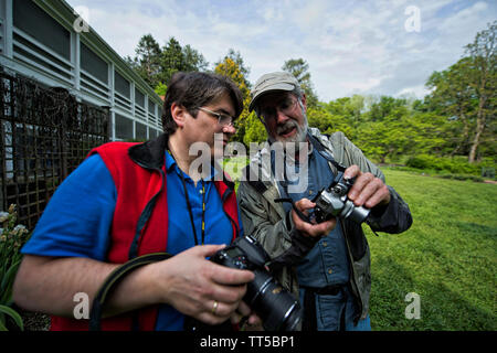 UNITED STATES - Mai 10, 2016: Fotografie - Workshop von der Universität von Virginia am Blandy experimentellen Farm gehostet werden. Entdecken Sie eine ganz neue Welt. Stockfoto