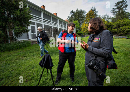 UNITED STATES - Mai 10, 2016: Fotografie - Workshop von der Universität von Virginia am Blandy experimentellen Farm gehostet werden. Entdecken Sie eine ganz neue Welt. Stockfoto