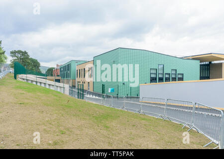 Die neu abgeschlossenen Tonyrefail Community School, Mai 2019 Stockfoto