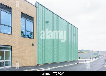 Die neu abgeschlossenen Tonyrefail Community School, Mai 2019 Stockfoto