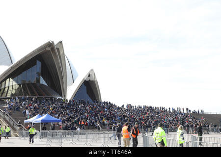 Sydney, Australien. 14. Juni 2019. State Memorial Service am Sydney Opera House für den Herrn Abgeordneten Robert James Lee Hawke AC. Vom 9. Dezember 1929 bis 16. Mai 2019. Credit: Richard Milnes/Alamy leben Nachrichten Stockfoto