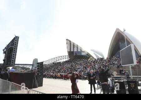 Sydney, Australien. 14. Juni 2019. State Memorial Service am Sydney Opera House für den Herrn Abgeordneten Robert James Lee Hawke AC. Vom 9. Dezember 1929 bis 16. Mai 2019. Credit: Richard Milnes/Alamy leben Nachrichten Stockfoto