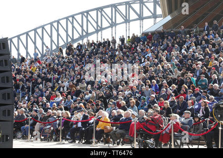 Sydney, Australien. 14. Juni 2019. State Memorial Service am Sydney Opera House für den Herrn Abgeordneten Robert James Lee Hawke AC. Vom 9. Dezember 1929 bis 16. Mai 2019. Credit: Richard Milnes/Alamy leben Nachrichten Stockfoto