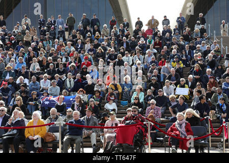 Sydney, Australien. 14. Juni 2019. State Memorial Service am Sydney Opera House für den Herrn Abgeordneten Robert James Lee Hawke AC. Vom 9. Dezember 1929 bis 16. Mai 2019. Credit: Richard Milnes/Alamy leben Nachrichten Stockfoto