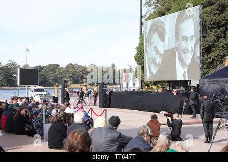 Sydney, Australien. 14. Juni 2019. State Memorial Service am Sydney Opera House für den Herrn Abgeordneten Robert James Lee Hawke AC. Vom 9. Dezember 1929 bis 16. Mai 2019. Credit: Richard Milnes/Alamy leben Nachrichten Stockfoto