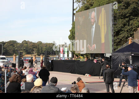 Sydney, Australien. 14. Juni 2019. State Memorial Service am Sydney Opera House für den Herrn Abgeordneten Robert James Lee Hawke AC. Vom 9. Dezember 1929 bis 16. Mai 2019. Credit: Richard Milnes/Alamy leben Nachrichten Stockfoto