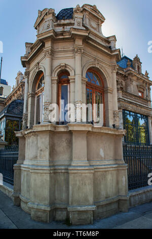 Punta Arenas Rathaus auf der Plaza de Armas Munoz Gamero, Punta Arenas, Magallanes Provinz Patagonien, Chile, Südamerika Stockfoto