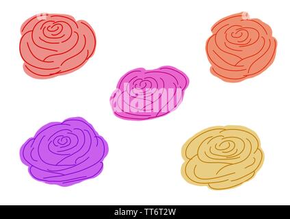 Bunten Rosen Stockfoto