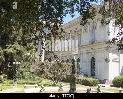 Imposante Sitz von Santiago des Nationalen Kongresses von Chile, im Zentrum von Santiago de Chile, die Hauptstadt und die grösste Stadt in Chile. Stockfoto