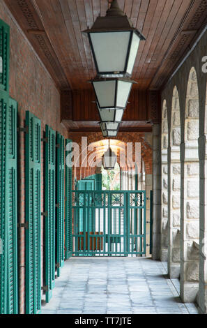 Fassade der Alten psychiatrischen Klinik, Sai Ying Pun, Hong Kong Island, Hong Kong Stockfoto