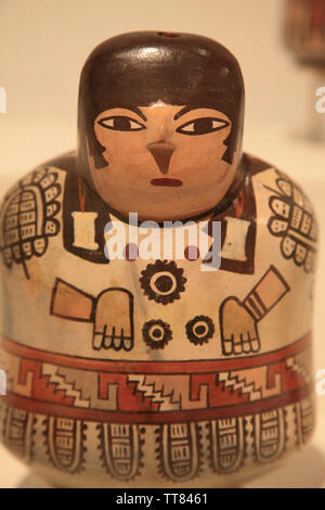 Spanien, Madrid, Nazca Kultur Ausstellung, Keramik, Stockfoto
