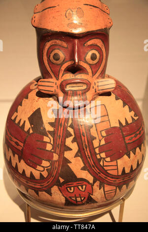 Spanien, Madrid, Nazca Kultur Ausstellung, Keramik, Stockfoto