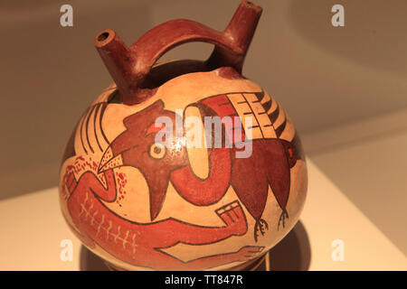 Spanien, Madrid, Nazca Kultur Ausstellung, Keramik, Stockfoto