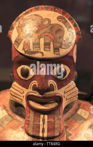 Spanien, Madrid, Nazca Kultur Ausstellung, Keramik, Stockfoto