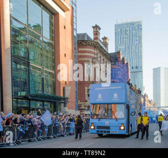 Manchester City Homecoming 2019 Stockfoto