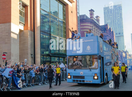 Manchester City Homecoming 2019 Stockfoto
