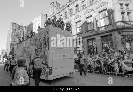 Manchester City Homecoming 2019 Stockfoto