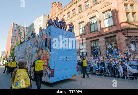 Manchester City Homecoming 2019 Stockfoto