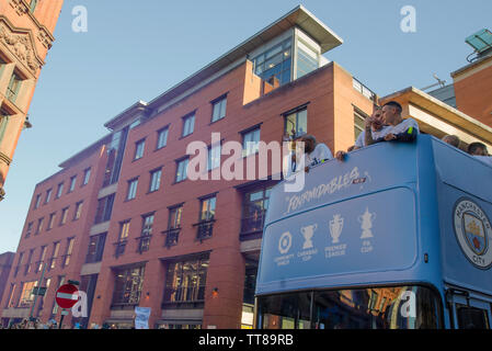 Manchester City Homecoming 2019 Stockfoto