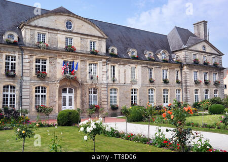 Rathaus von Carentan, Normandie, Frankreich Stockfoto