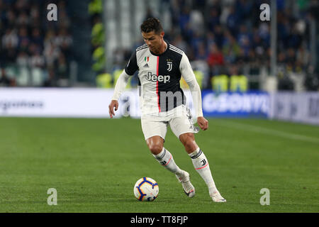 Turin, Italien, 19. Mai 2019. Italienische Serie A Juventus FC vs Atalanta Bergamasca Calcio. Cristiano Ronaldo von Juventus Turin. Stockfoto