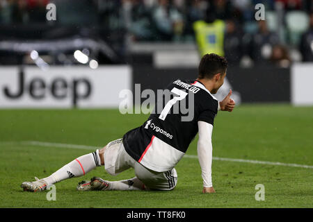 Turin, Italien, 19. Mai 2019. Italienische Serie A Juventus FC vs Atalanta Bergamasca Calcio. Cristiano Ronaldo von Juventus Turin. Stockfoto