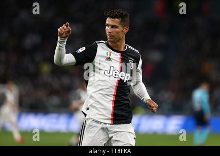 Turin, Italien, 19. Mai 2019. Italienische Serie A Juventus FC vs Atalanta Bergamasca Calcio. Cristiano Ronaldo von Juventus Turin. Stockfoto