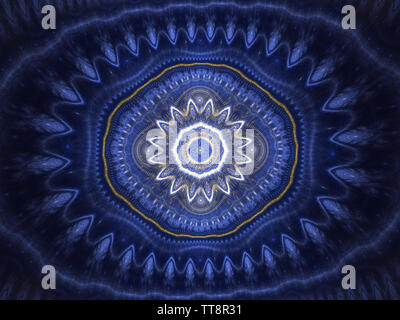 Kaleidoskop Muster abstrakt Hintergrund. Computer generierten geometrischen symmetrische ornament Design, für den Druck auf Leinwand, Fliesen, Bandanas, Platten, Stockfoto