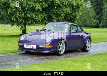 Leyland, Lancashire. UK. Porsche 911 Turbo Beliebt vintage, American Classic collectible Veteran super Autos, zukünftigen modernen Stockfoto