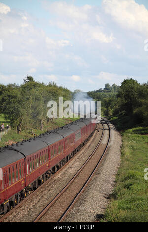 Dampfzug von moreton in Marsh, kingham station Melvin Grün Alamy/Reportage Stockfoto