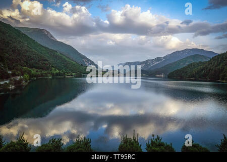 Bilder vom Lago di Ledro Italien Stockfoto