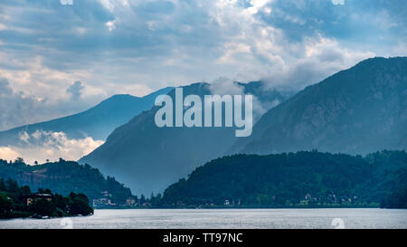 Bilder vom Lago di Ledro Italien Stockfoto