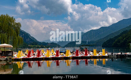 Bilder vom Lago di Ledro Italien Stockfoto