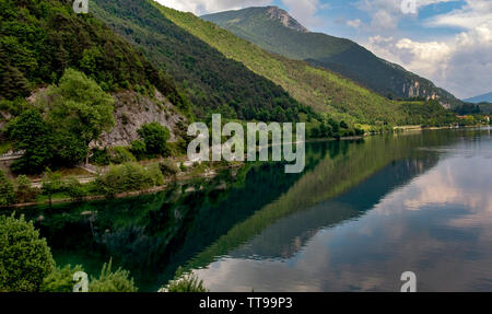 Bilder vom Lago di Ledro Italien Stockfoto