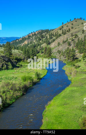 Obere Smith River am Fort Logan Fischerei der Zugang in der Nähe von White Sulphur Springs, Montana Stockfoto