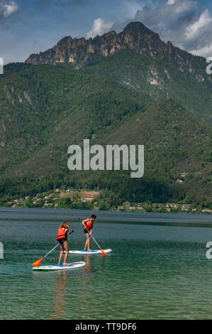 Bilder vom Lago di Ledro Italien Stockfoto