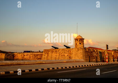 Castillo de San Salvador de la Punta Stockfoto