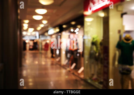 Abstrakte blurry Shopping mall Hintergrund Stockfoto