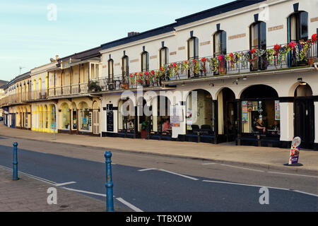 Viktorianischen Gebäude am Meer, Wilder Road, Ilfracombe, Devon Stockfoto