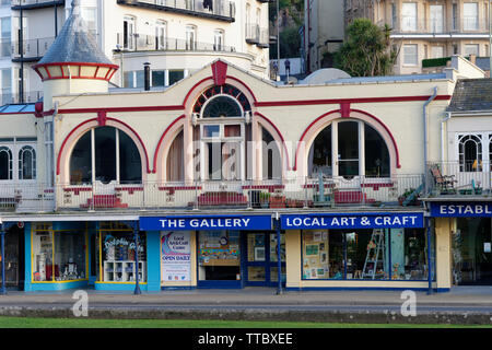 Viktorianischen Gebäude am Meer, Wilder Road, Ilfracombe, Devon Stockfoto