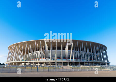 Das Nationalstadion in Brasilia, Brasilien. Stockfoto